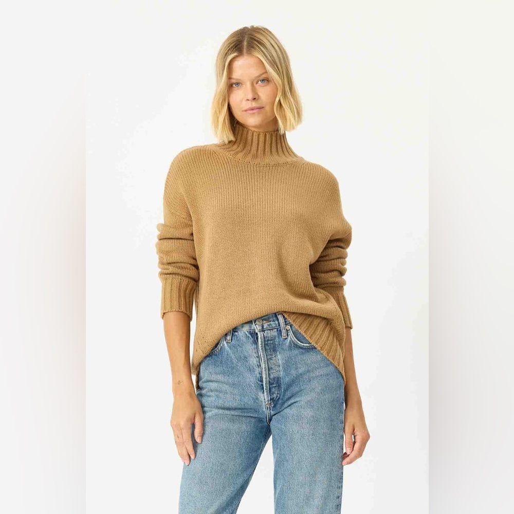 NWT Revolve x Stitches & Stripes Sola Faux Cashmere Turtleneck in Mink